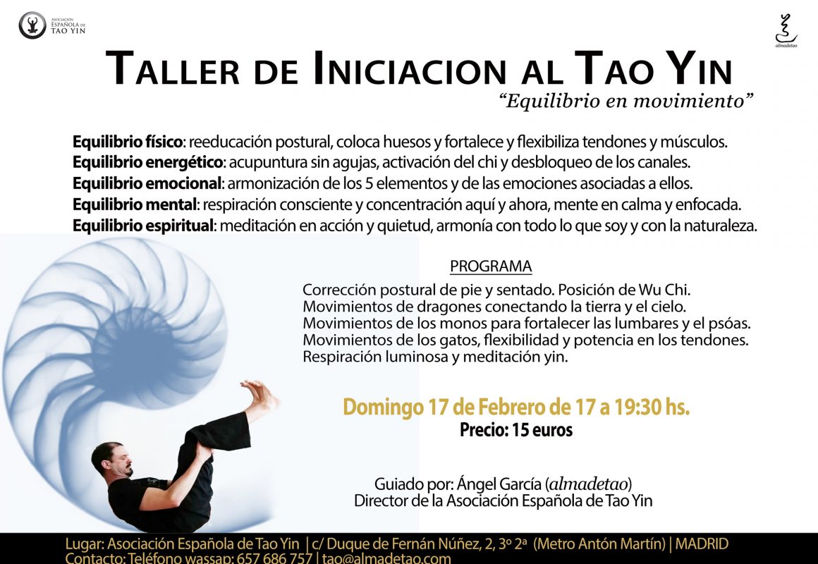 Taller de Iniciación al Tao Yin almadetao